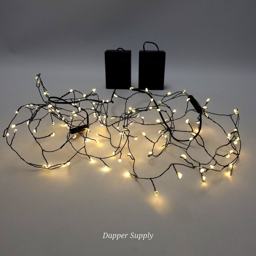 2x LED Fairy Lights – 60 Bulbs Each,‎ Battery Operated, Timer & Fade, Warm White